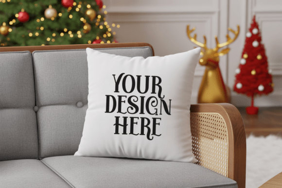 Christmas Pillow Mockup