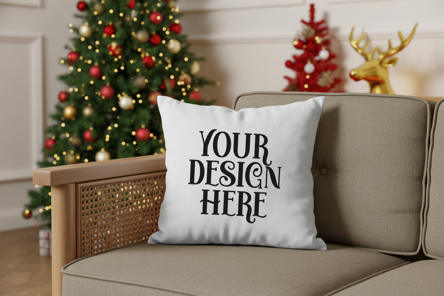 Christmas Pillow Mockup