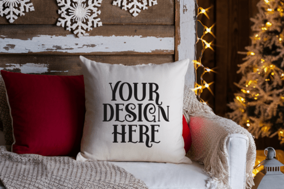 Christmas Pillow Mockup