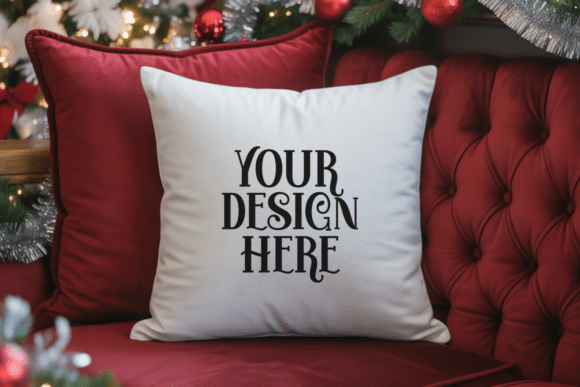 Christmas Pillow Mockup