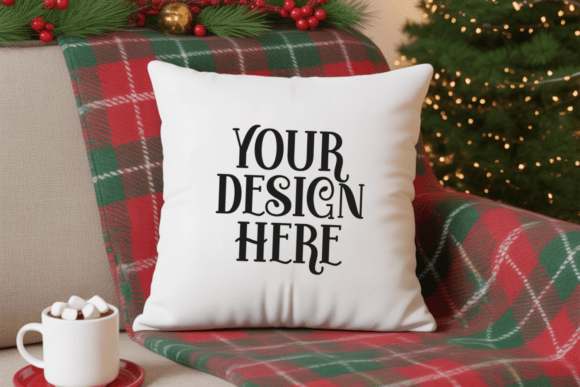 Christmas Pillow Mockup