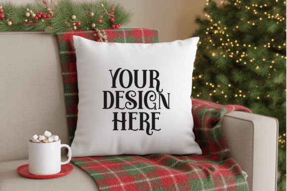 Christmas Pillow Mockup