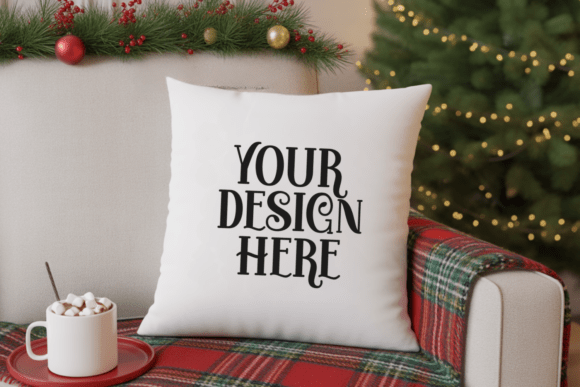 Christmas Pillow Mockup