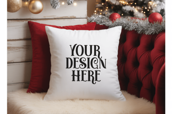 Christmas Pillow Mockup