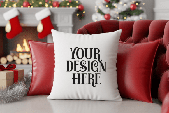 Christmas Pillow Mockup