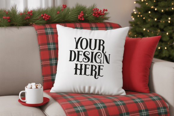 Christmas Pillow Mockup