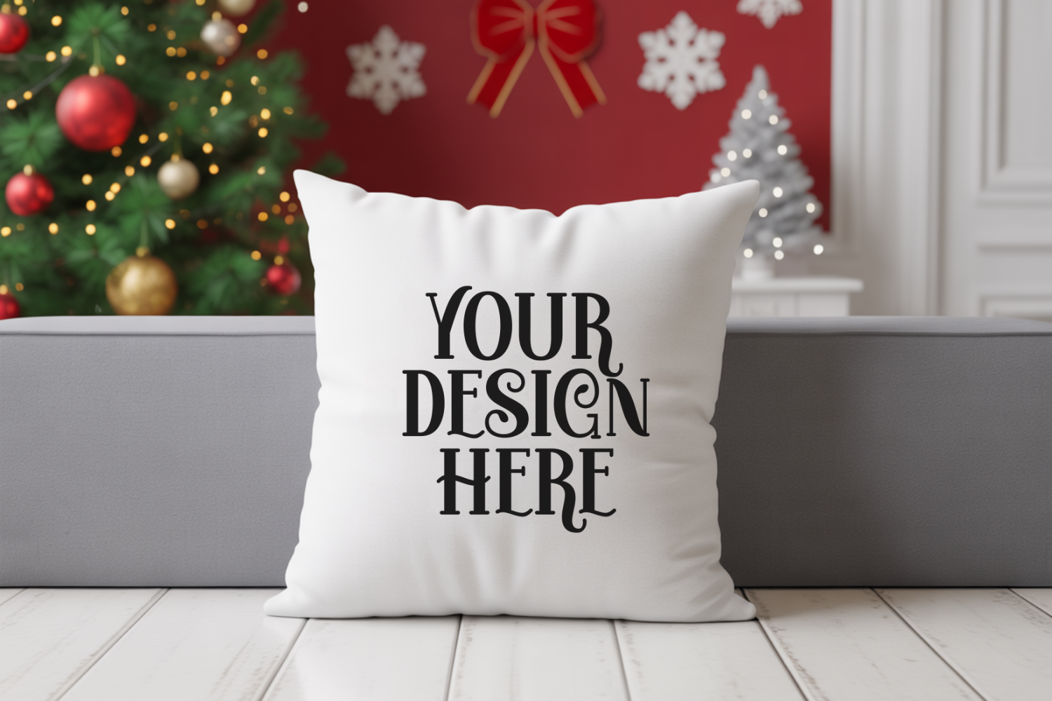 Christmas Pillow Mockup