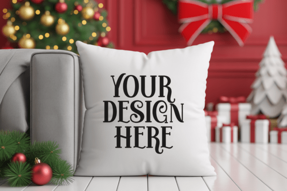 Christmas Pillow Mockup