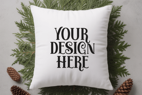 Christmas Pillow Mockup