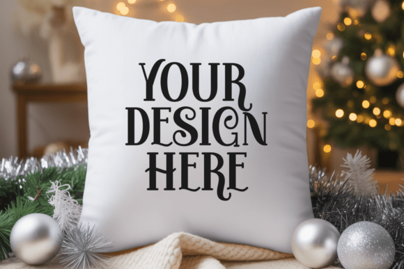 Christmas Pillow Mockup