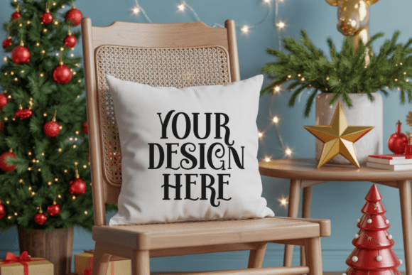 Christmas Pillow Mockup