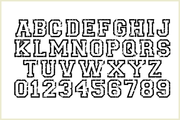 College Grunge Font - Preview 1