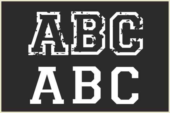 College Grunge Font - Preview 6