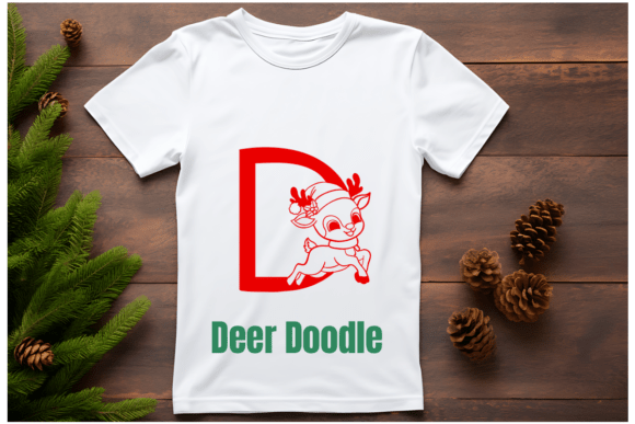 Deer Doodle Font PNG with transparent background - Preview 3