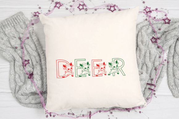 Deer Doodle Font PNG with transparent background - Preview 5