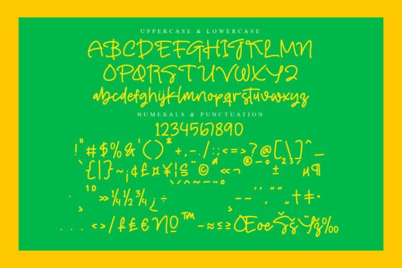 Joybright Font PNG with transparent background - Preview 3