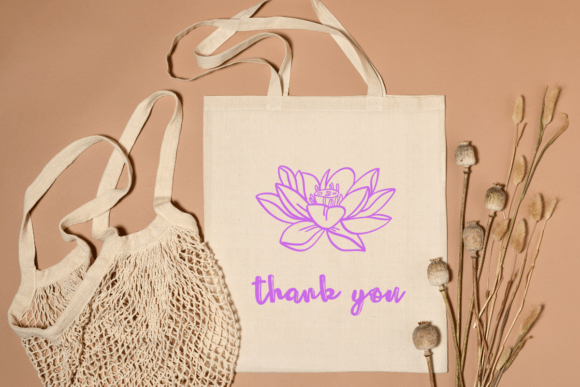 Lotus Line Set Font PNG with transparent background - Preview 6