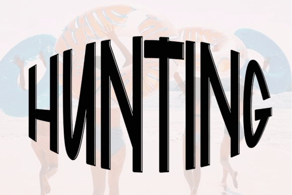 Paddle Board Font PNG with transparent background - Preview 3