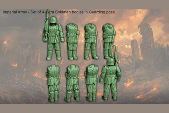 Soldaten Modular Body Set (No Heads) · Creative Fabrica