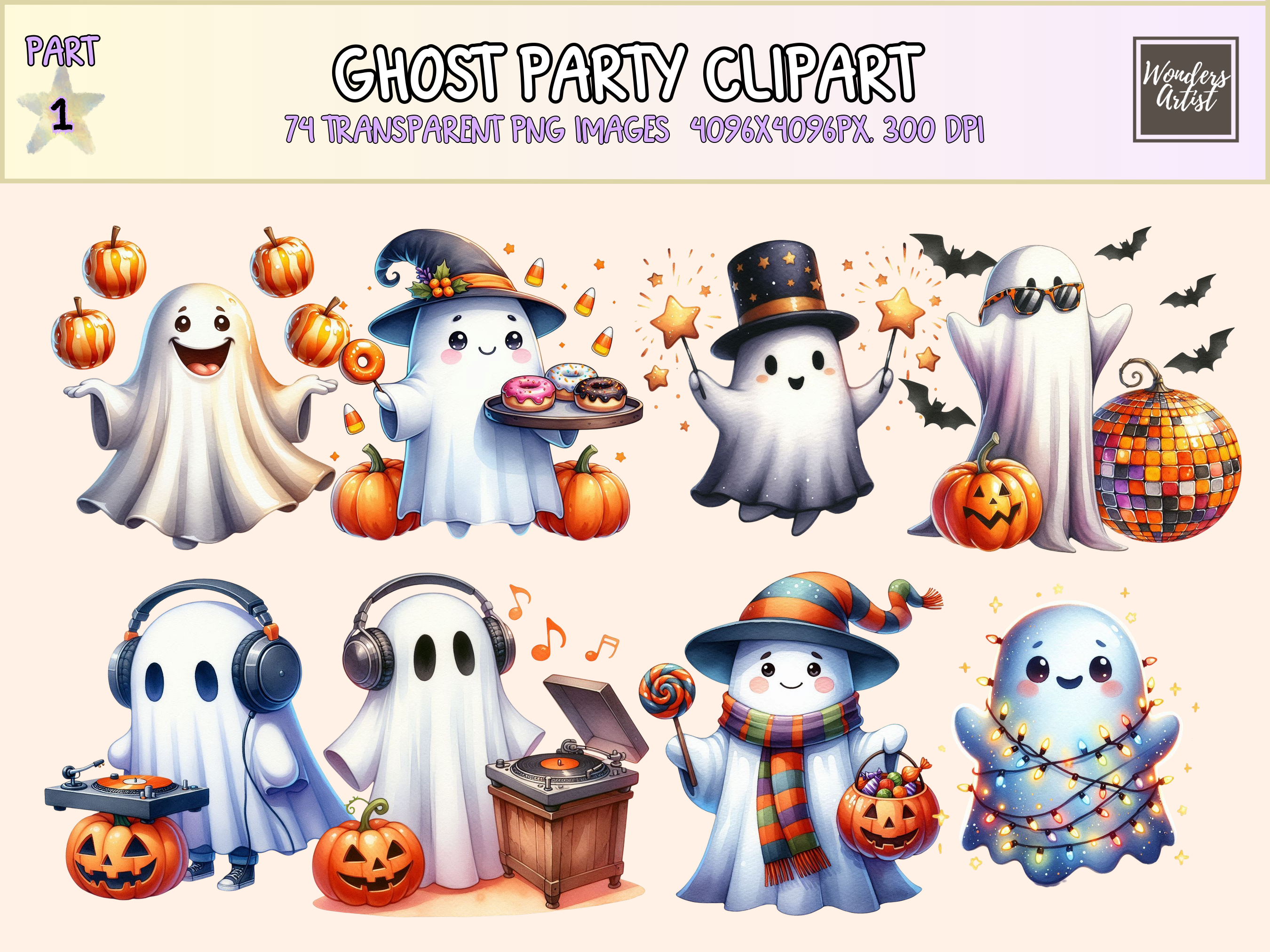 Ghost Party Clipart