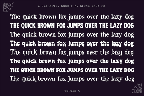 Halloween Bundle Volume 5 Font PNG with transparent background - Preview 2