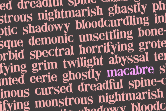 Halloween Bundle Volume 5 Font PNG with transparent background - Preview 5