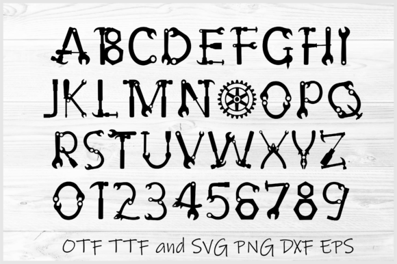 Hand Tool Font - Preview 1
