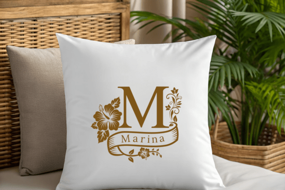 Hibiscus Monogram Font - Preview 4