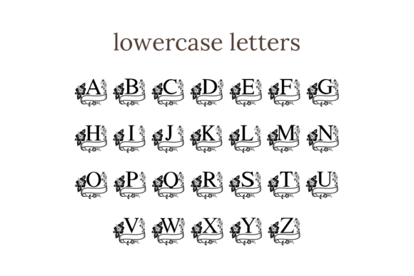 Hibiscus Monogram Font - Preview 6