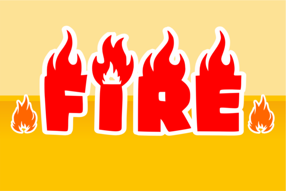 Hot Letter Font PNG with transparent background - Preview 3