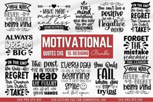 Motivational Quotes SVG Bundle Graphic by Styled Stock Mock · Creative ...