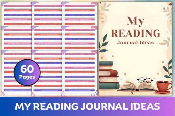 My Reading Journal Ideas Book with prompts for reading and journal planning