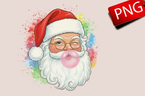 Preppy Santa Claus Christmas PNG Graphic Crafts By SmMedia