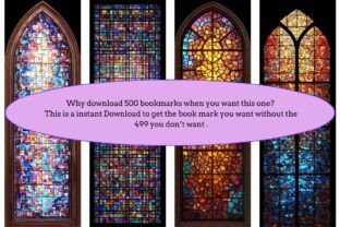 Stained Glass Window Bookmarks Graphic by Velvet.Sparrow · Creative Fabrica