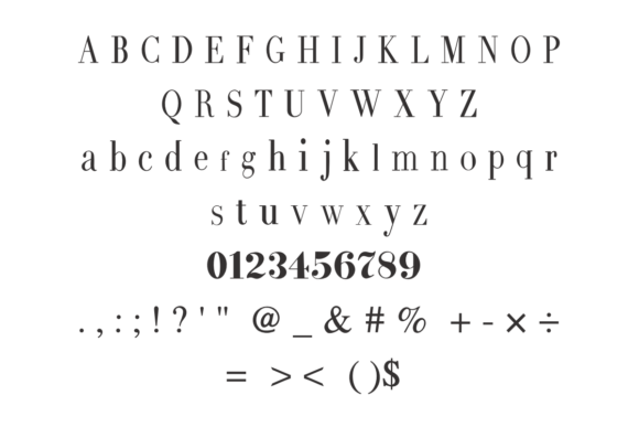 Autumn Nostalgic Font PNG with transparent background - Preview 1