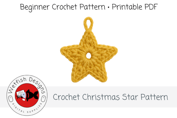 Beginner Crochet Star Ornament Pattern