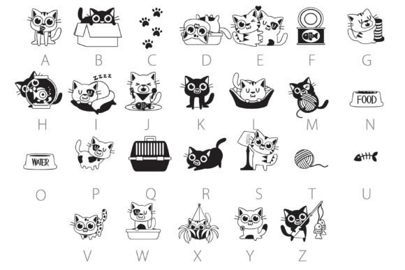 Catitude Dingbats Font - Preview 3
