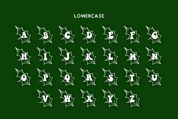 Christmas Holly Font - Preview 4