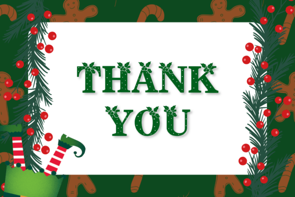 Christmas Holly Font - Preview 4