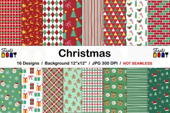Christmas Pattern Paper Background