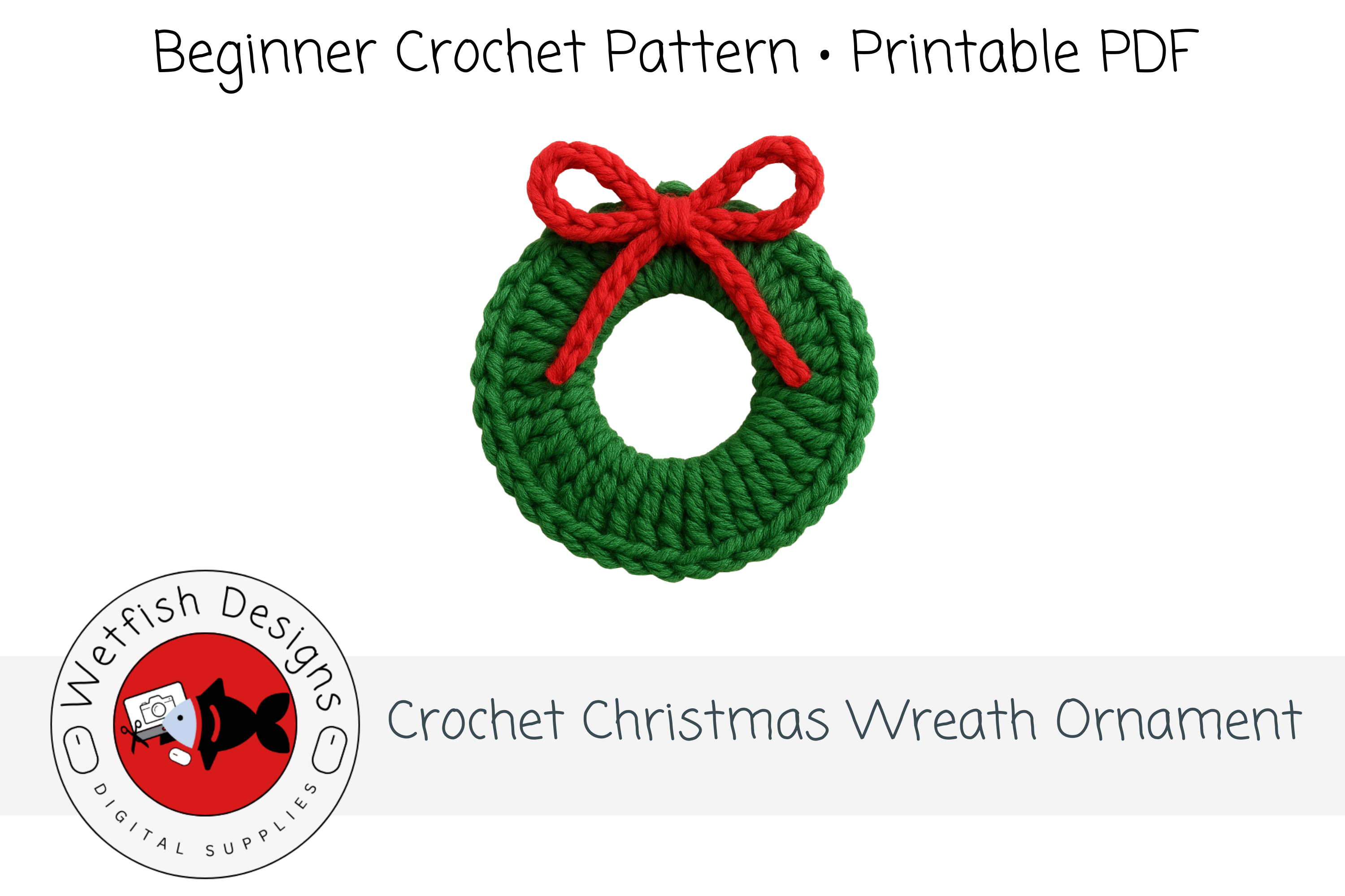 Crochet Christmas Wreath Pattern