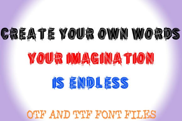 Crosshatch Chaos Font - Preview 2