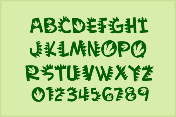 Dinosaur Font - Preview 1