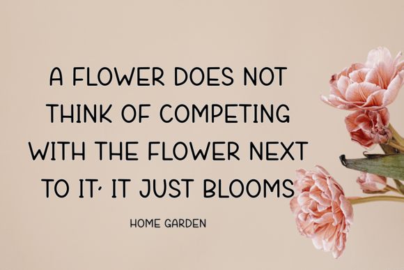 Home Garden Font PNG with transparent background - Preview 1