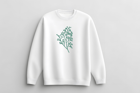 Leaf Line Art Font PNG with transparent background - Preview 4