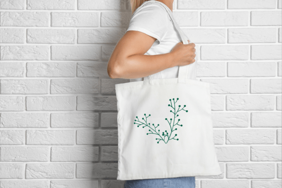 Leaf Line Art Font PNG with transparent background - Preview 5
