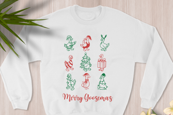 Merry Goosemas Font PNG with transparent background - Preview 3