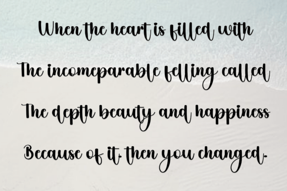 Milany Handmade Font PNG with transparent background - Preview 3