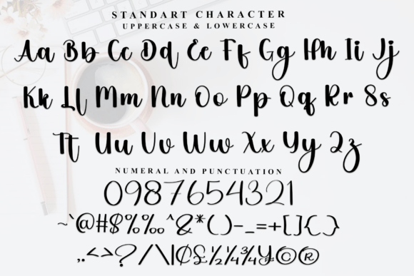 Milany Handmade Font PNG with transparent background - Preview 4