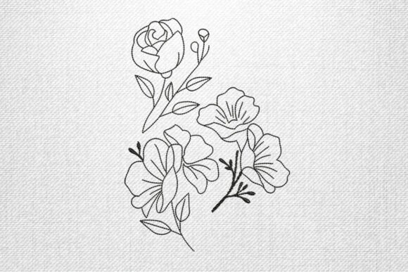 Minimal Line Flower